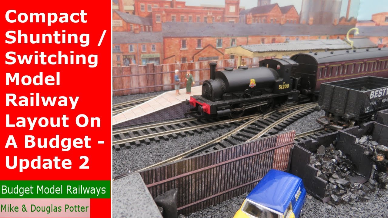 Compact Shunting / Switching Model Railway Layout On A Budget - Update 2 - People, Buildings, Trains
