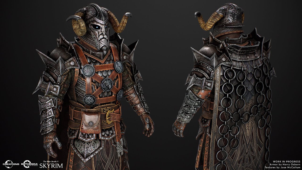 Skyrim Stormherald Armor Texture Timelapse