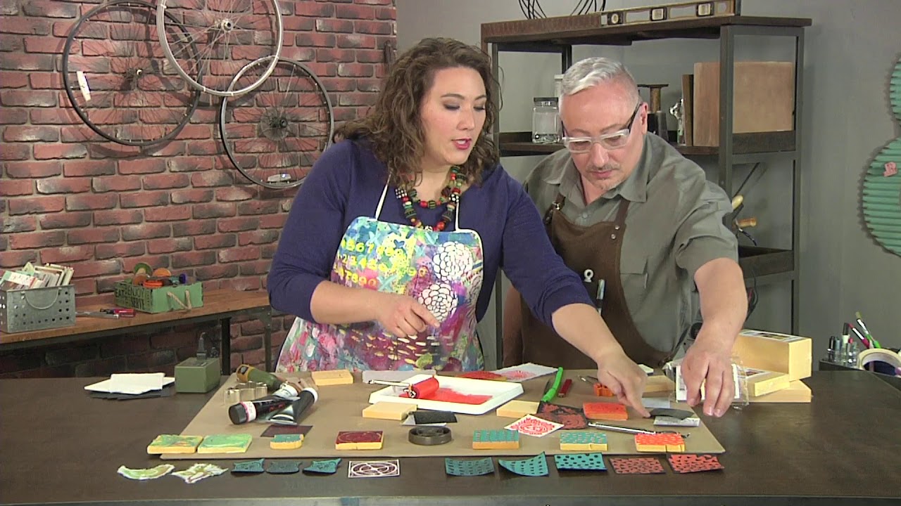 Make stamps from foam on Make It Artsy with Joe Rotella (104-3)