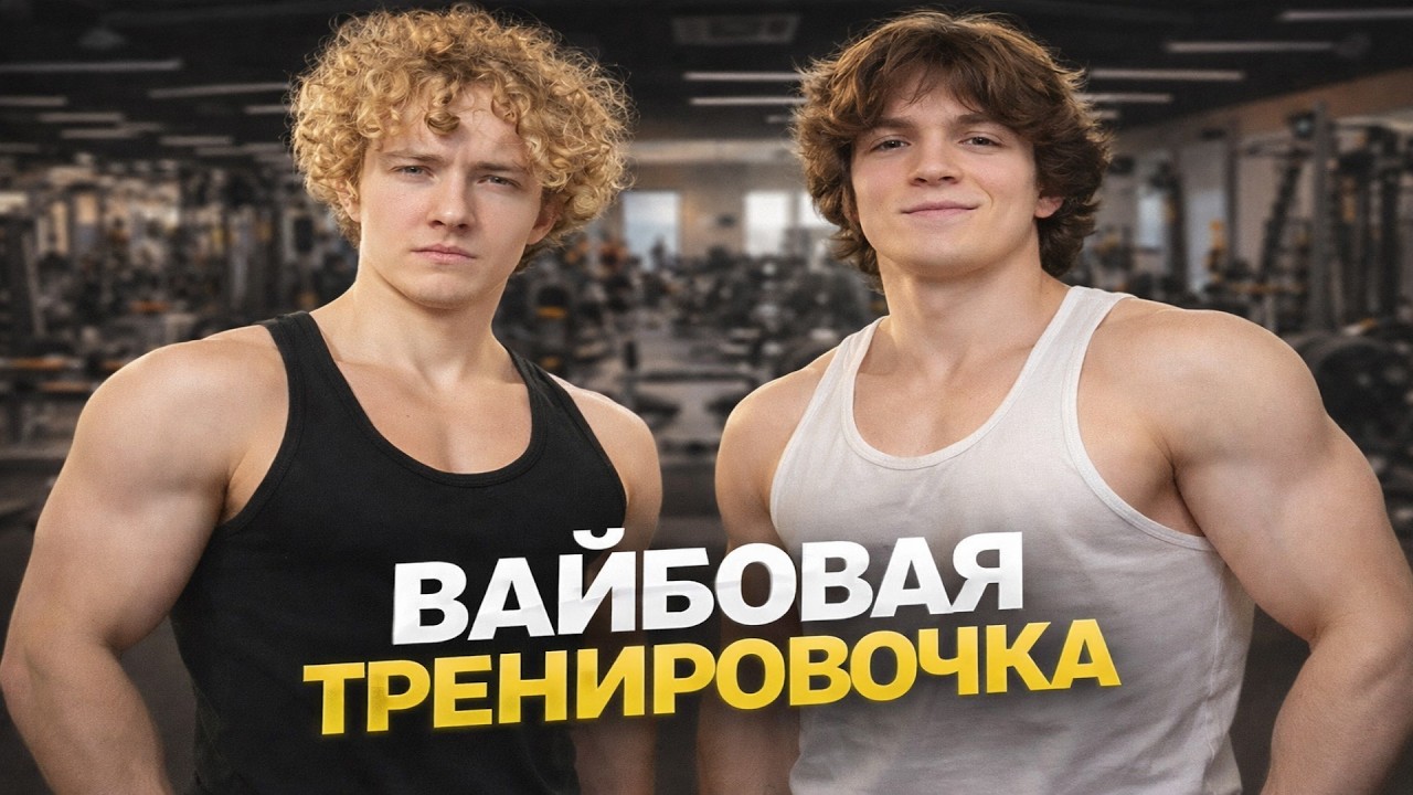 ДВА ТУПЫХ КАЧКА КАЧАЮТСЯ В ПОДВАЛЬНОЙ КАЧАЛКЕ ( + вайбик )