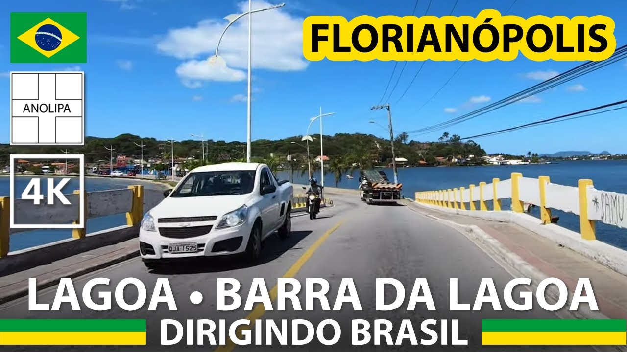 Florianópolis • LAGOA à BARRA DA LAGOA 🚙 🇧🇷 Dirigindo Brasil [4K] Tour de carro pela Ilha