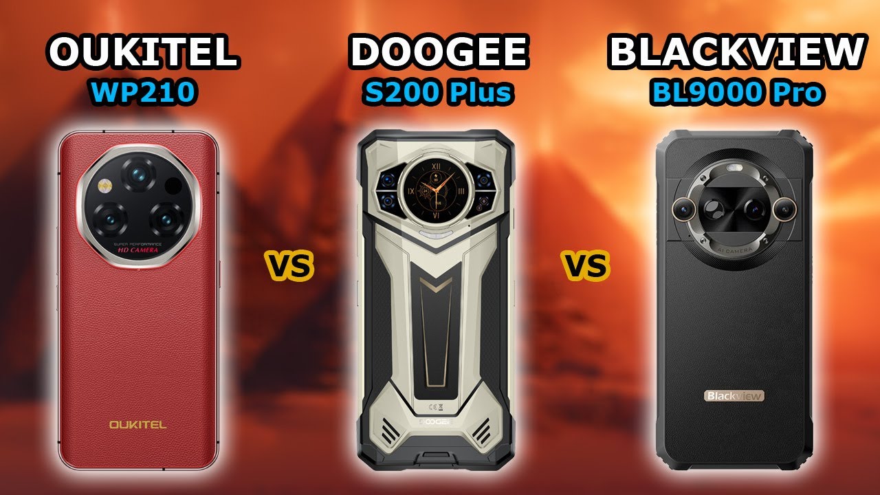 Oukitel WP210 - vs - Doogee S200 Plus - vs - Blackview BL9000 Pro