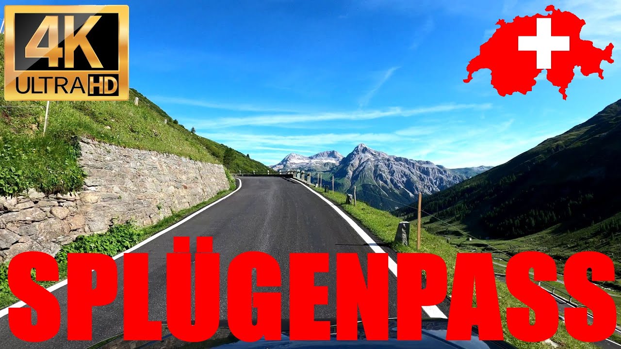 SPLÜGENPASS | 60 FPS | ROAD TO ITALY | SWITZERLAND IN 4K