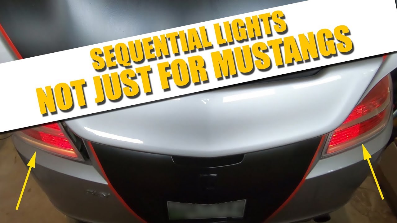 Installing the Sweeplite Sequential LED Tail Lights on my Saturn Sky