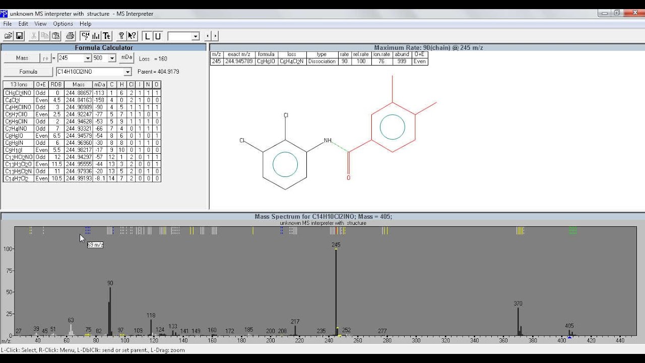 Wiley Seminar:  NIST Structure Search and MS Interpreter