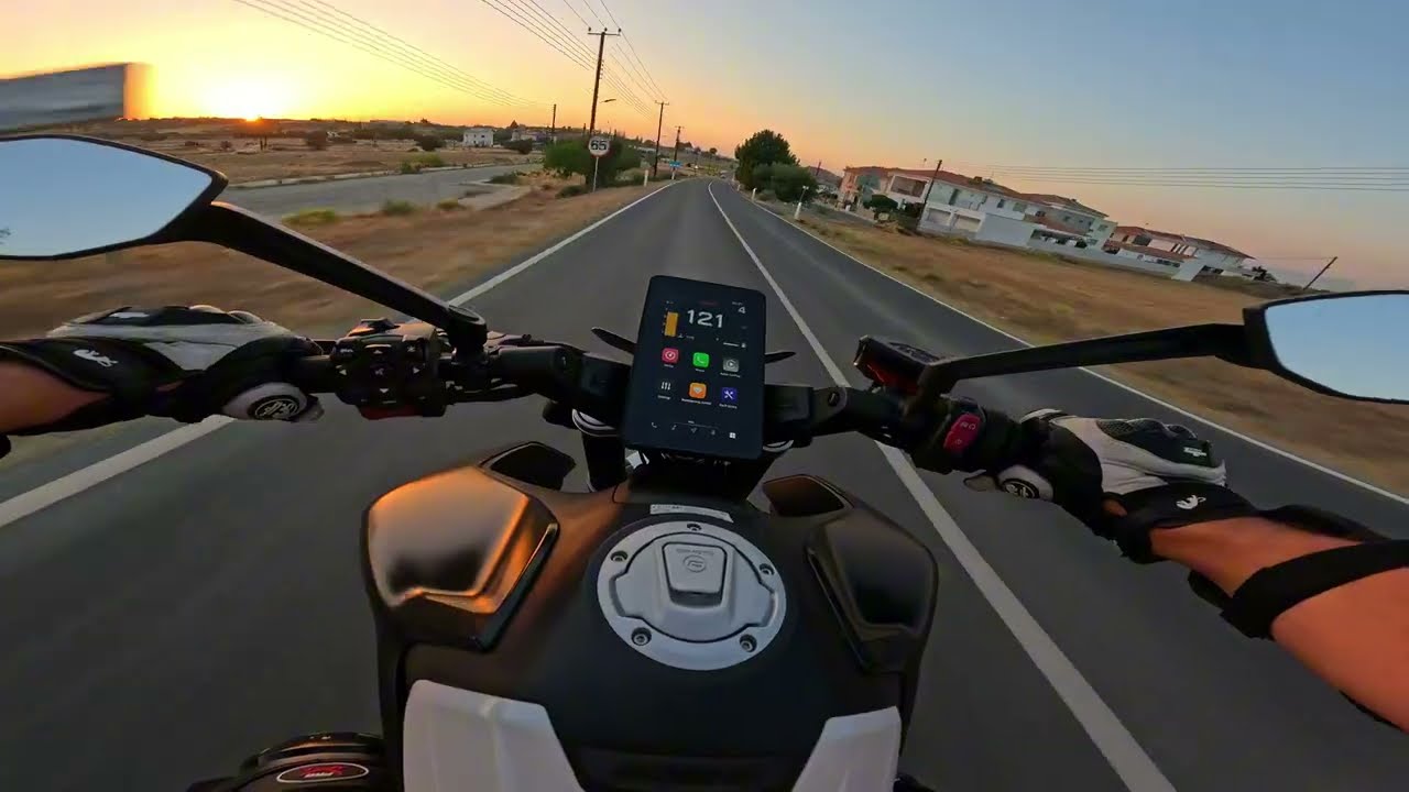 CFMOTO 800NK Advanced Pure Exhaust Sound 2025 | Sunset Ride 4K