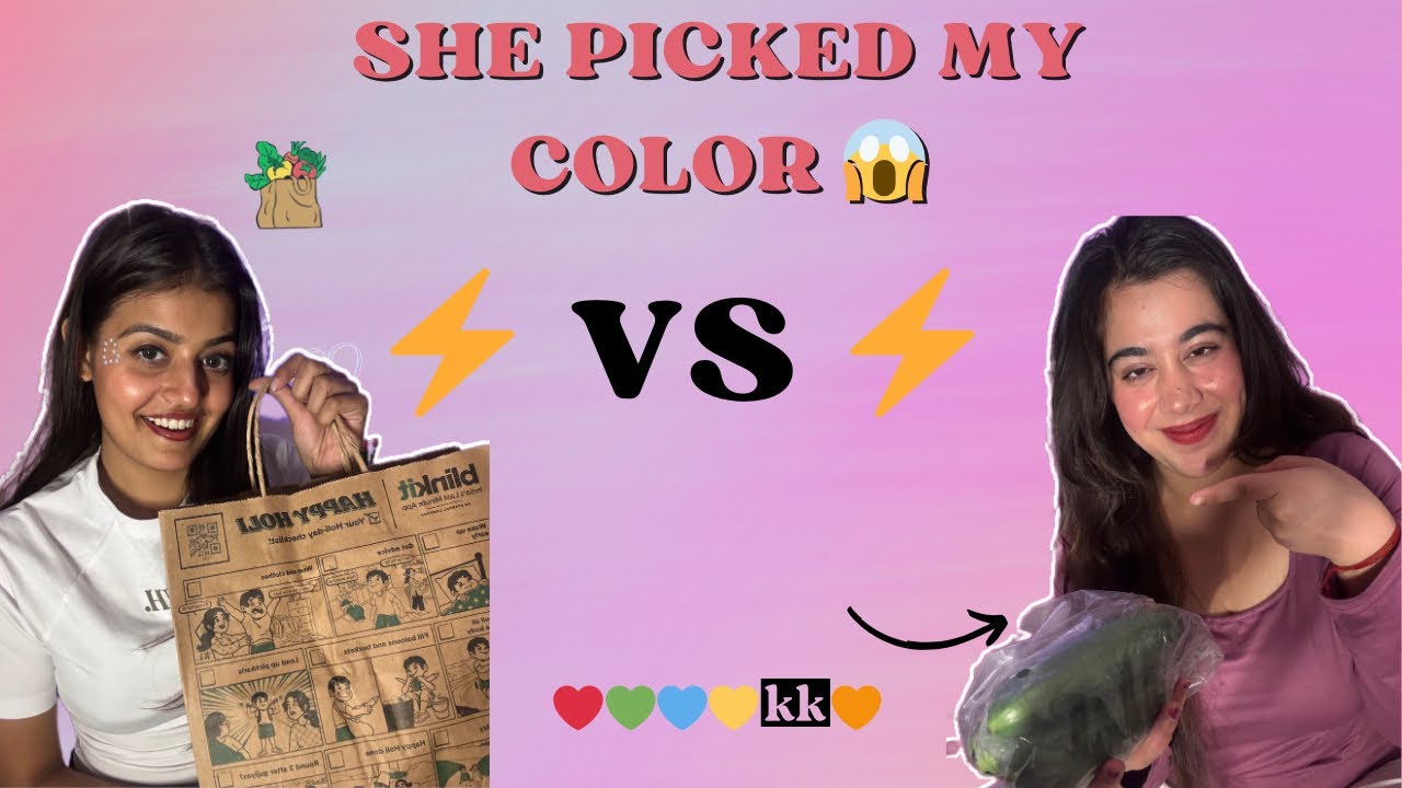 Whatever Color She Gives, I Order From Blinkit! 😭