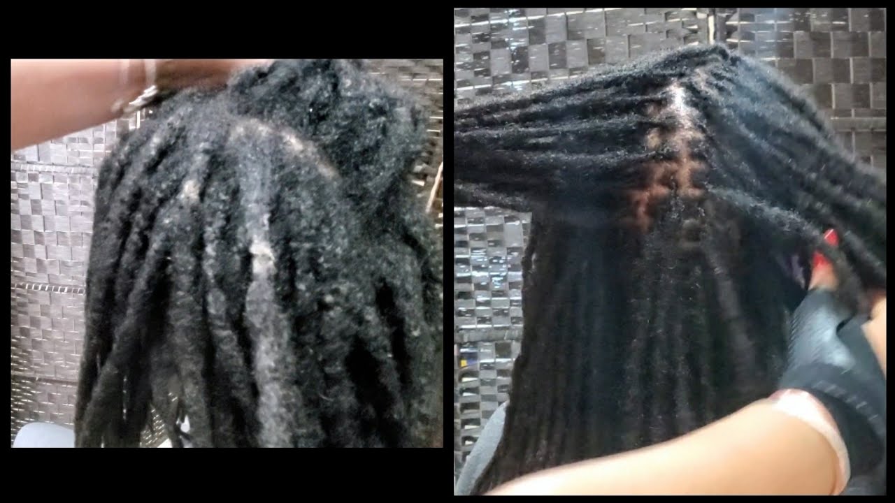 JIMMY GETS BUILD-UP OUT OF A CLIENT'S LOCS TO REVEAL HER AMAZINGLY HEALTHY CROWN