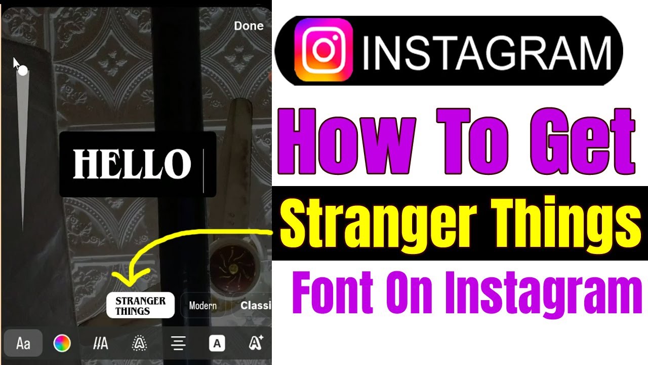 Как установить шрифт Stranger Things в Instagram