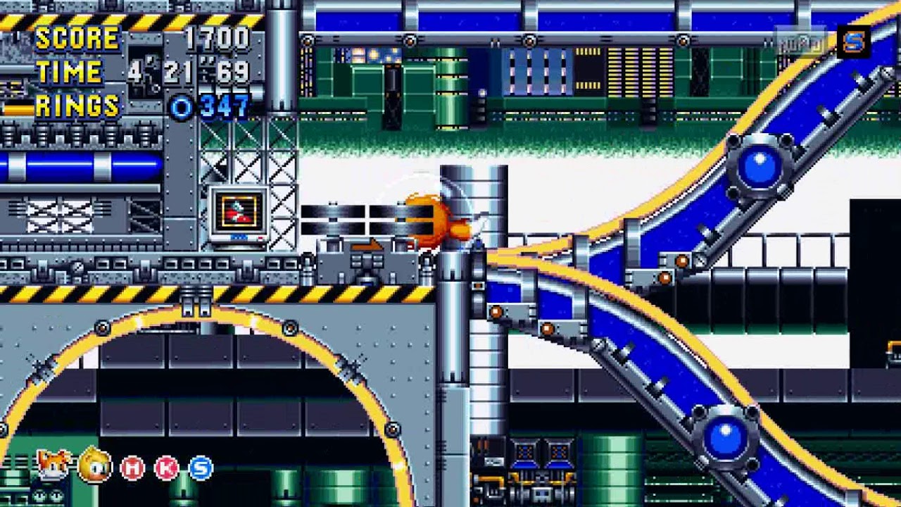 Sonic Mania Ring Attack : Encore Chemical Plant act 1 754 Rings