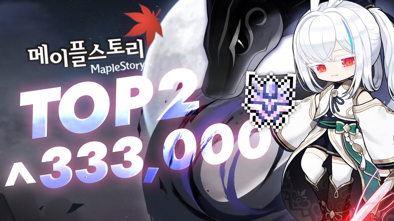 Korea MapleStory Hits All-Time High TOP 2 Game! 333K Players in Challengers World!
