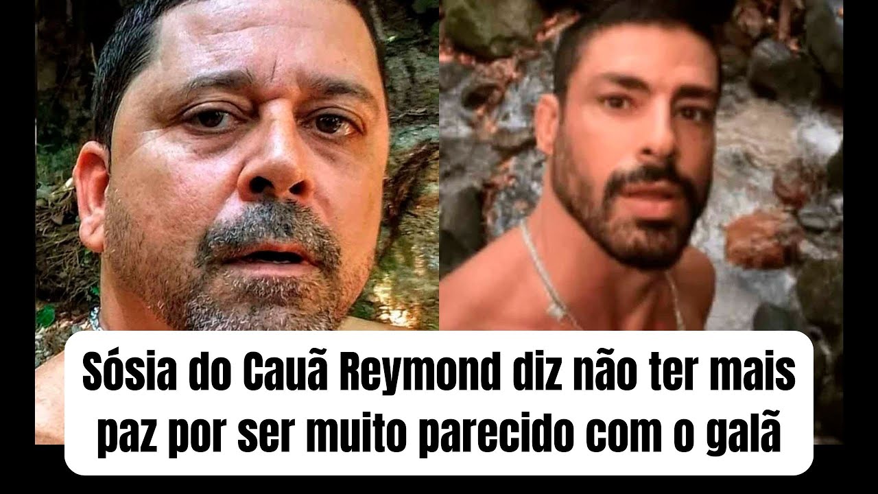 Sósia do Cauã Reymond CONFESSA que não consegue curtir uma cachoeira sem ser CONFUNDIDO com ele 