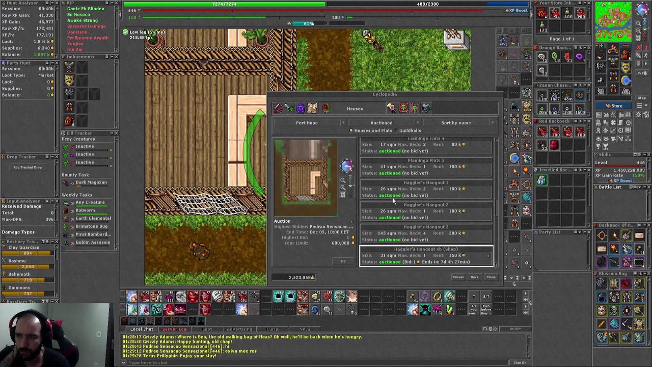 Um Tibiano comum em busca de aprender a farmar em Unebra!