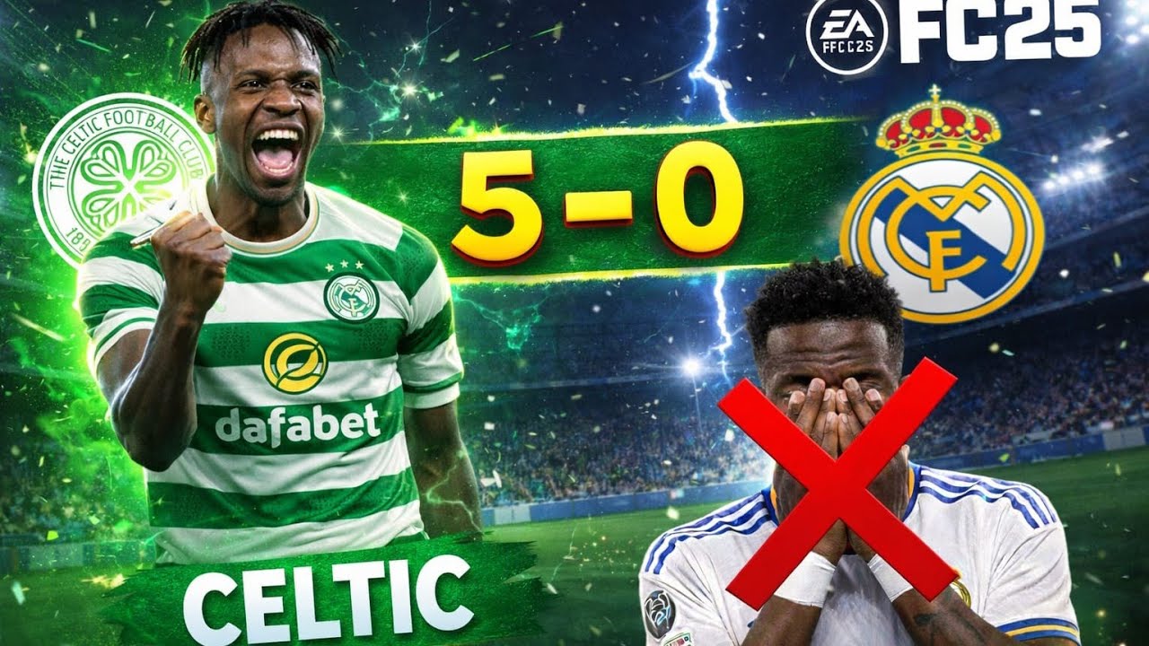هزيمه ساحقه لريال مدريد  ب ٩  لاعيبه بس في FC 25 😂  دعس ابو الحواتيت بأضعف فرق الكوكب