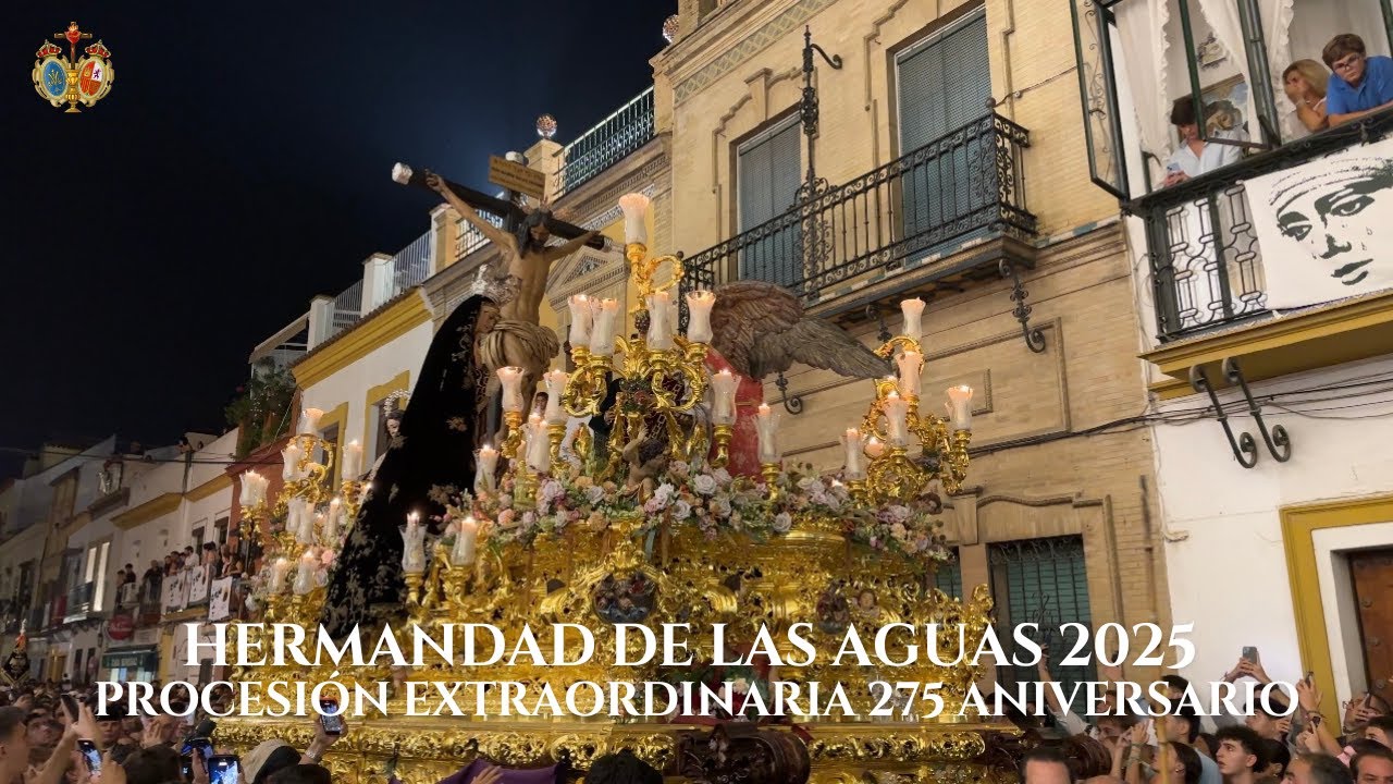 [4K] Procesión extraordinaria de la Hermandad de Las Aguas 2025 - BCT. Rosario de Cádiz - Sevilla