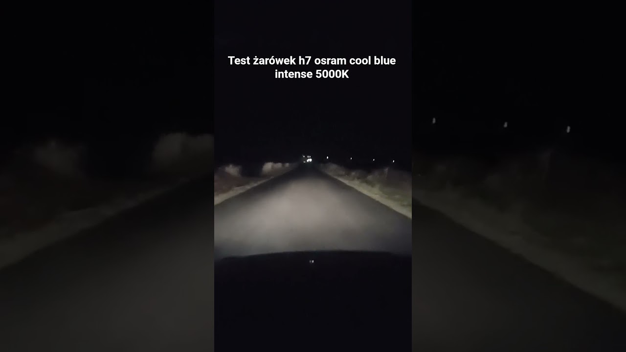 Test żar&oacute;wek h7 osram cool blue intense 5000K