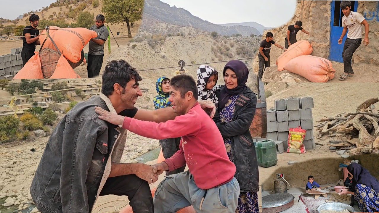 A Charming Rural Life | Kazem & Akram’s Peaceful Day Across the River for Their Sheep”