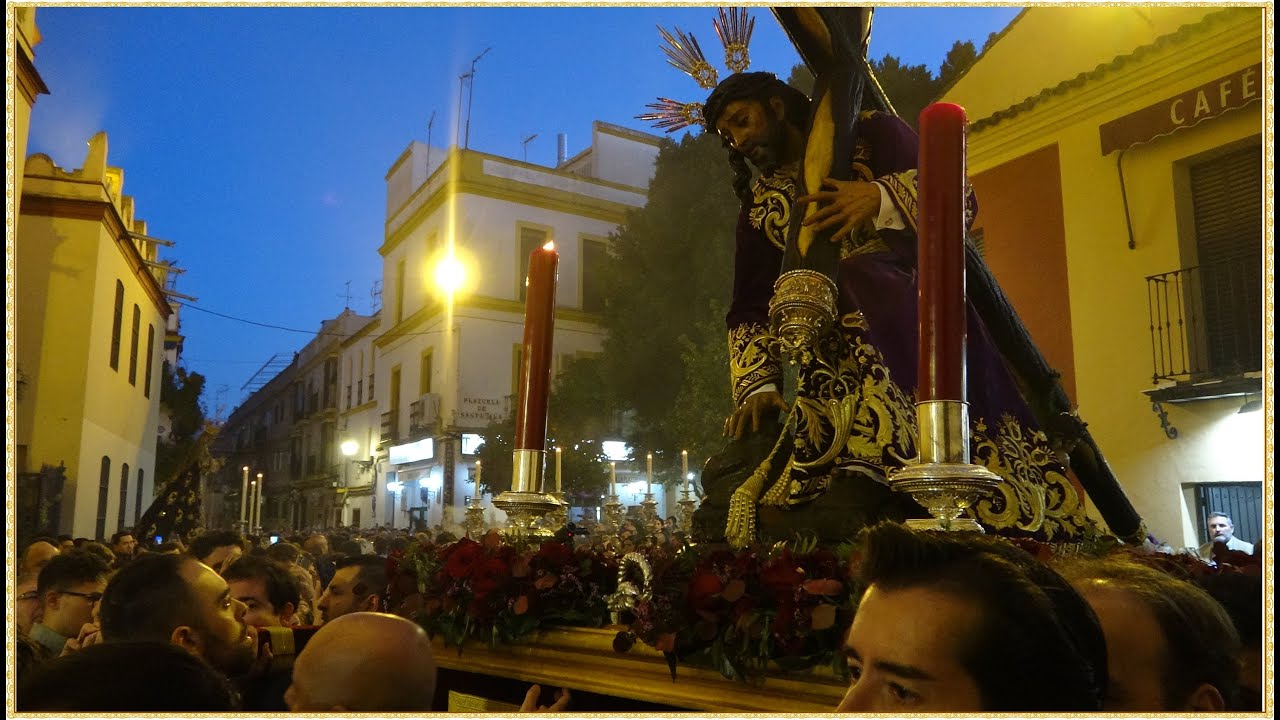 4K - VIA CRUCIS TRES CAÍDAS Y TRASLADO DE LA ESPERANZA DE TRIANA 2024 SEVILLA