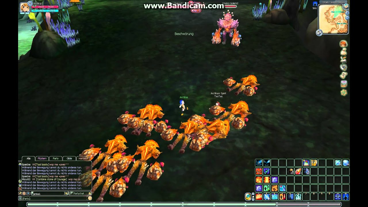 Florensia Court Magician (70) Kinoko Golem AoE + Bosskill