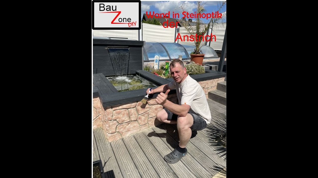 Anstrich Bruchsteinwand