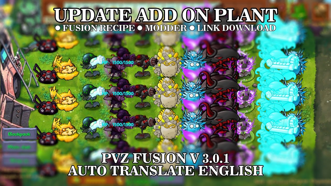 UPDATE ADD ON PVZ FUSION 3.0.1 || ADD SUPERPLANT + MODDER || FUSION RECIPE TUTORIAL || LINK DOWNLOAD