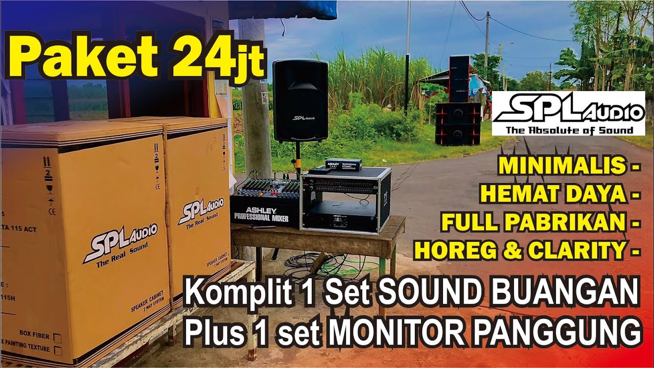 PAKET TERBARU..!!! Paket Sound Buangan Lengkap Plus Monitor Panggung SPL Audio cuma 24jt