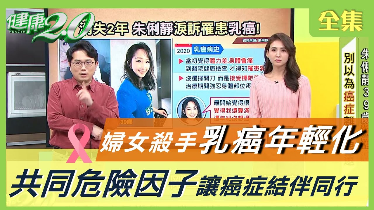 婦女殺手 乳癌 年輕化！ 多重癌症 是趨勢？當心共同危險因子讓你再度罹癌 健康2.0 20210119 (完整版)