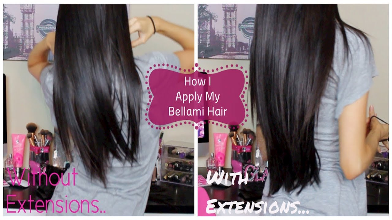How I Apply My Bellami Hair Extensions