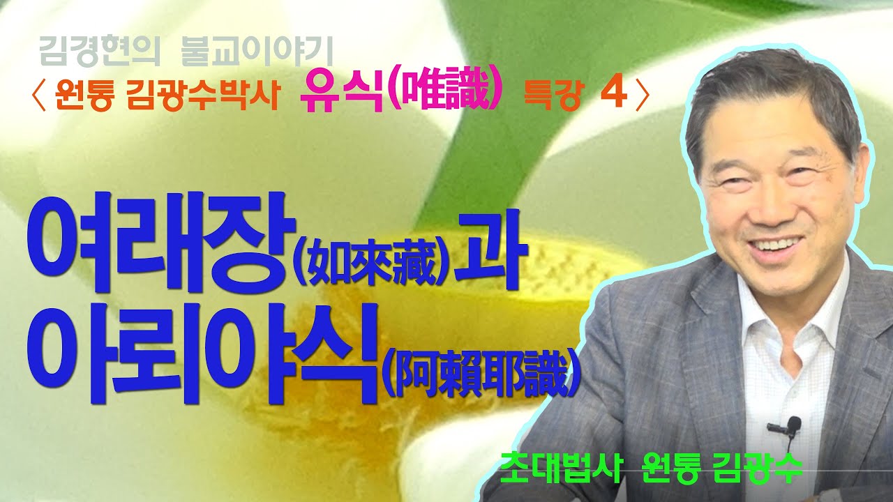 B0089. [김광수교수 유식 특강] 4 여래장과 아뢰야식  (선재불원) 161217
