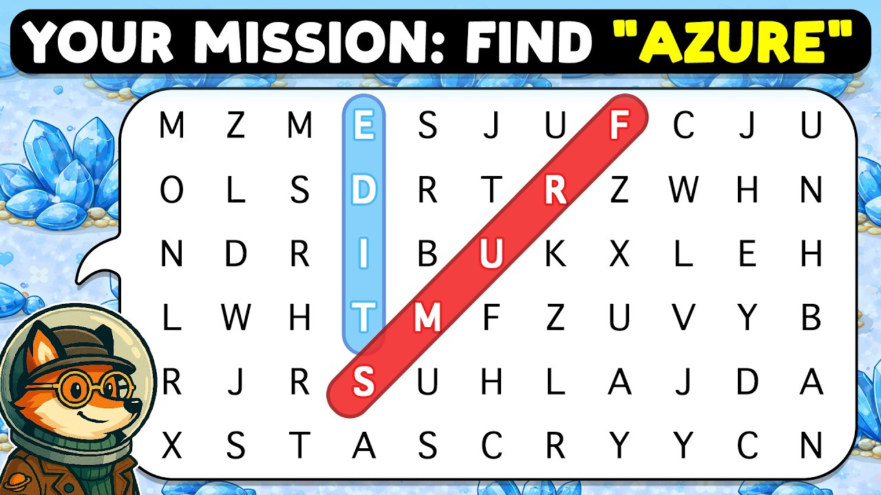 🦊🔍 Word Search Puzzle | Categories: Stadium Airport Colors 🔎🦊 | Word Search Game