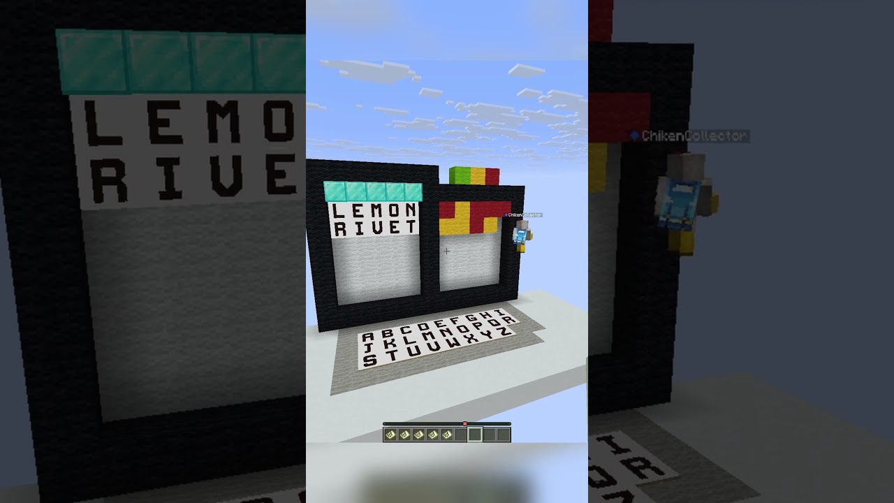 Wordle with @chikencollector #minecraft #shorts #minecraftshorts #minecraftchallenge #gaming
