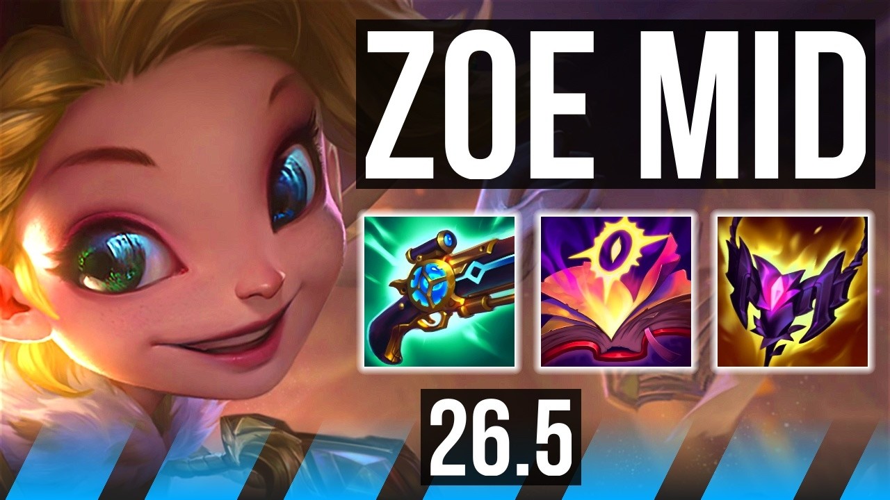 ZOE vs AHRI (MID) | Good KDA: 17/1/7 | EUW Master | 26.5
