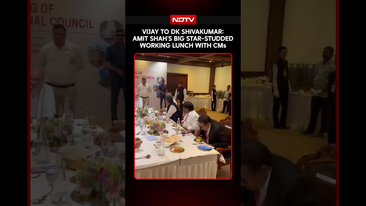 Amit Shah In Tamil Nadu | Vijay To DK Shivakumar: Amit Shah's Lunch Table Brings South CMs Together