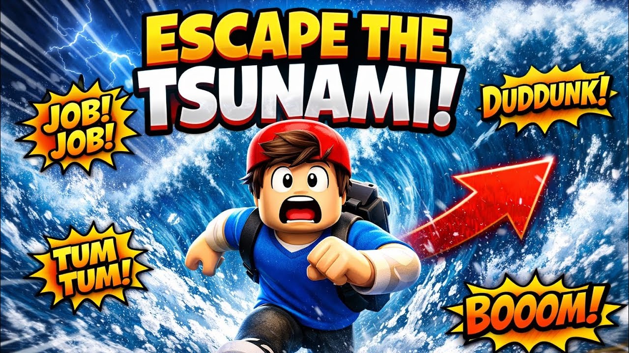 Roblox ki video escape the Tsunami