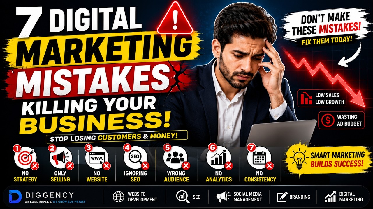 7 Digital Marketing Mistakes Killing Your Business | Stop Losing Customers & Money in 2026