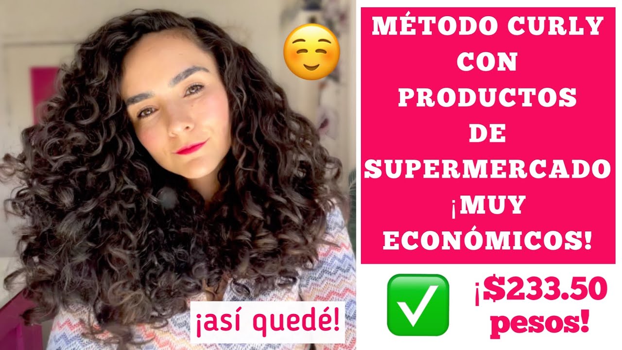 ✨MÉTODO CURLY MUY ECONÓMICO Y FÁCIL DE CONSEGUIR: ¡RUTINA COMPLETA POR MENOS DE $250 PESOS! ✨ 🇲🇽