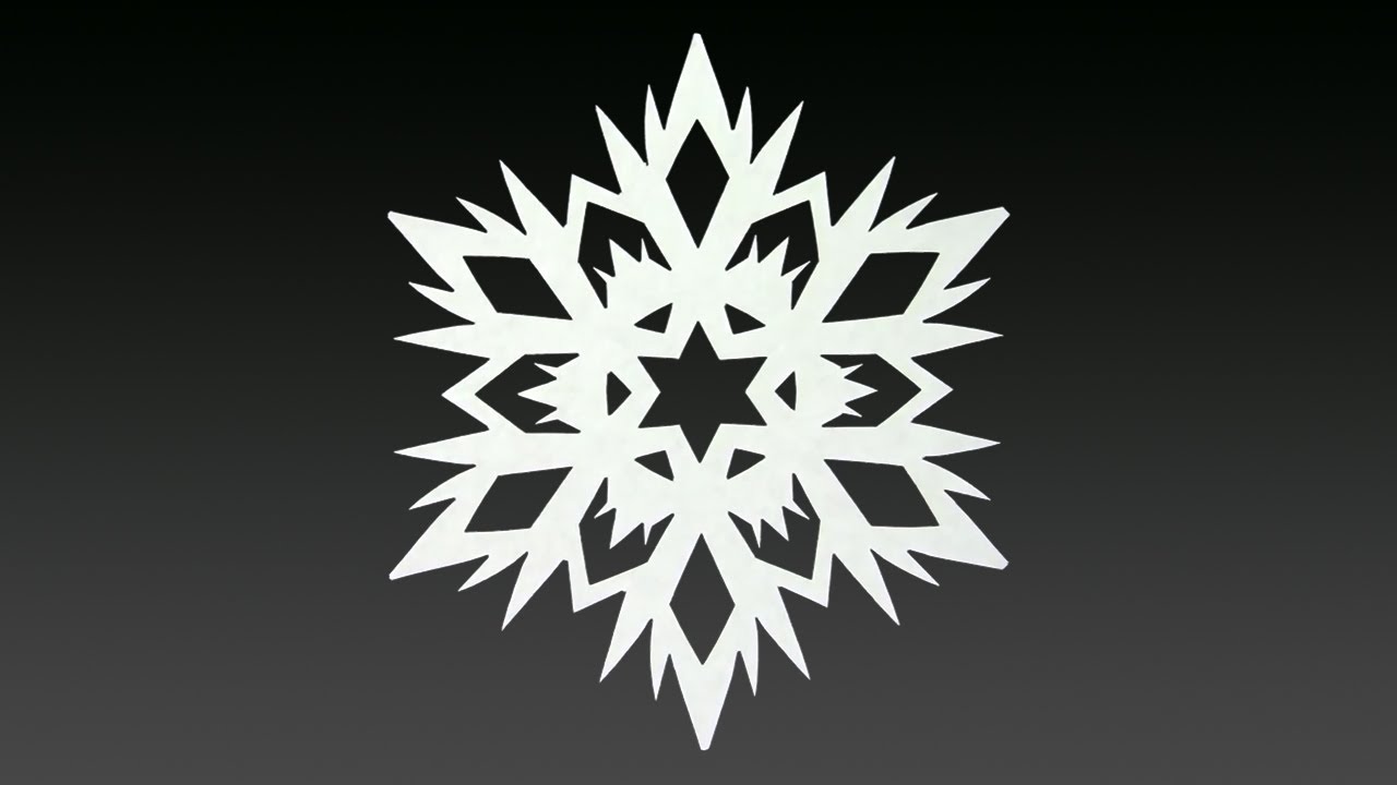 Paper Snowflake Tutorial - How To Make A Snowflake In 5 Minutes