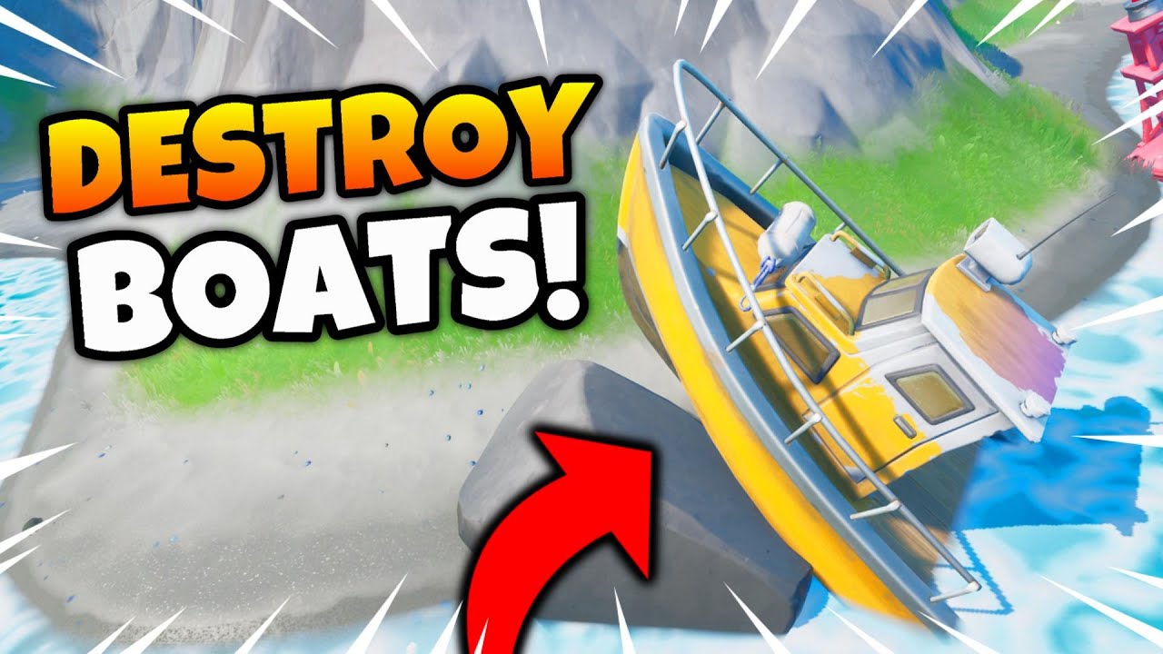 Fortnite BOATS and MOTORBOATS Location! Destroy Boats/Destroy Motorboats Week 6 Challenge Guide