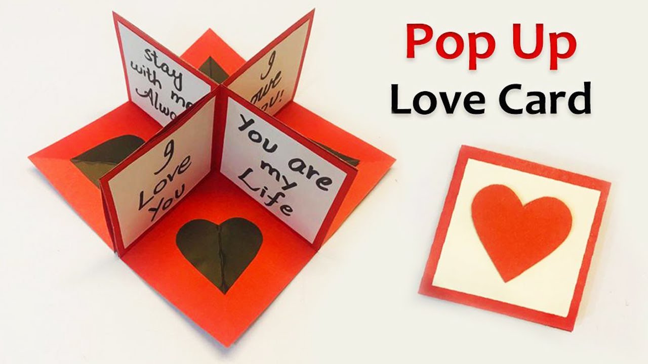 Popup Love Greeting Card | 3d Love Card Ideas | Love Greeting Cards Latest Design | #263