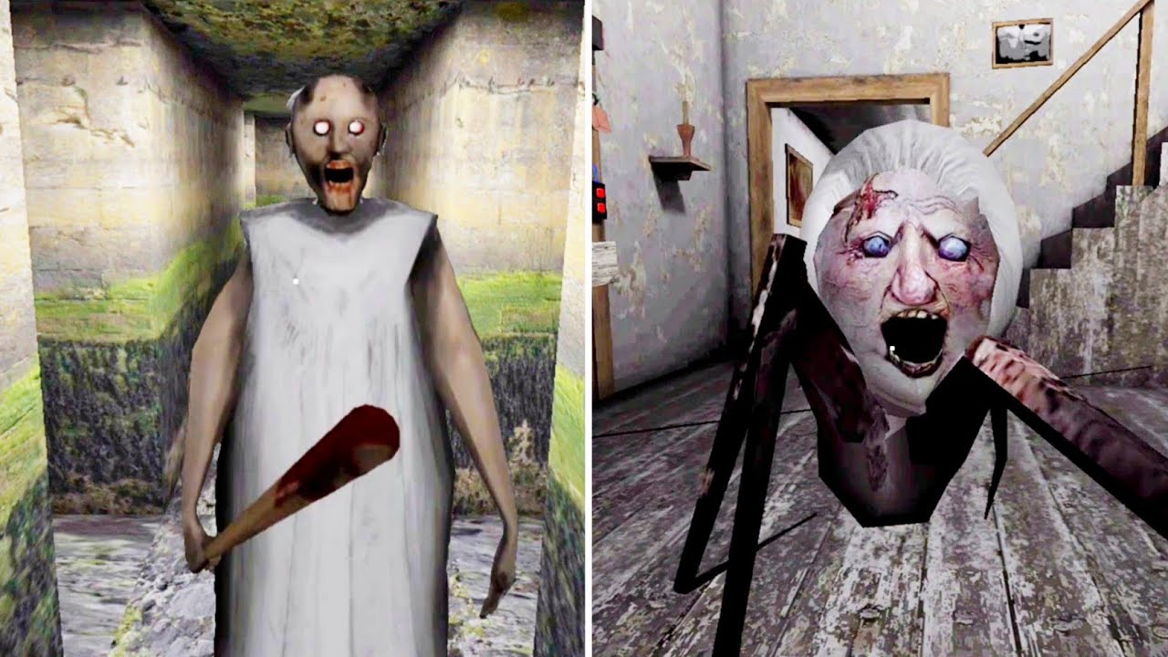 Granny Version 1.9 Granny Inside Sewer Vs Spider Angeline Inside House Full Gameplay | Granny 1.9