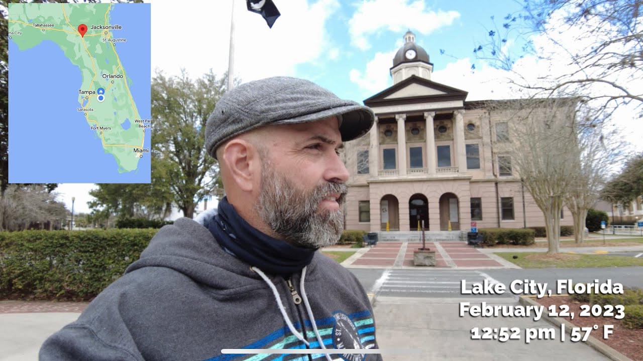 4K Walk Tour of Historic Lake City, Florida