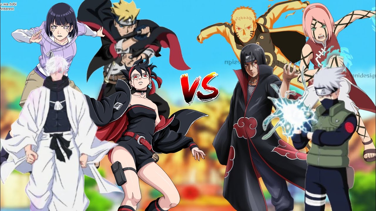 Hinata 🆚️ Sakura | Kakashi 🆚️ Gojo | Boruto 🆚️ Naruto | Sarada 🆚️ Itachi 