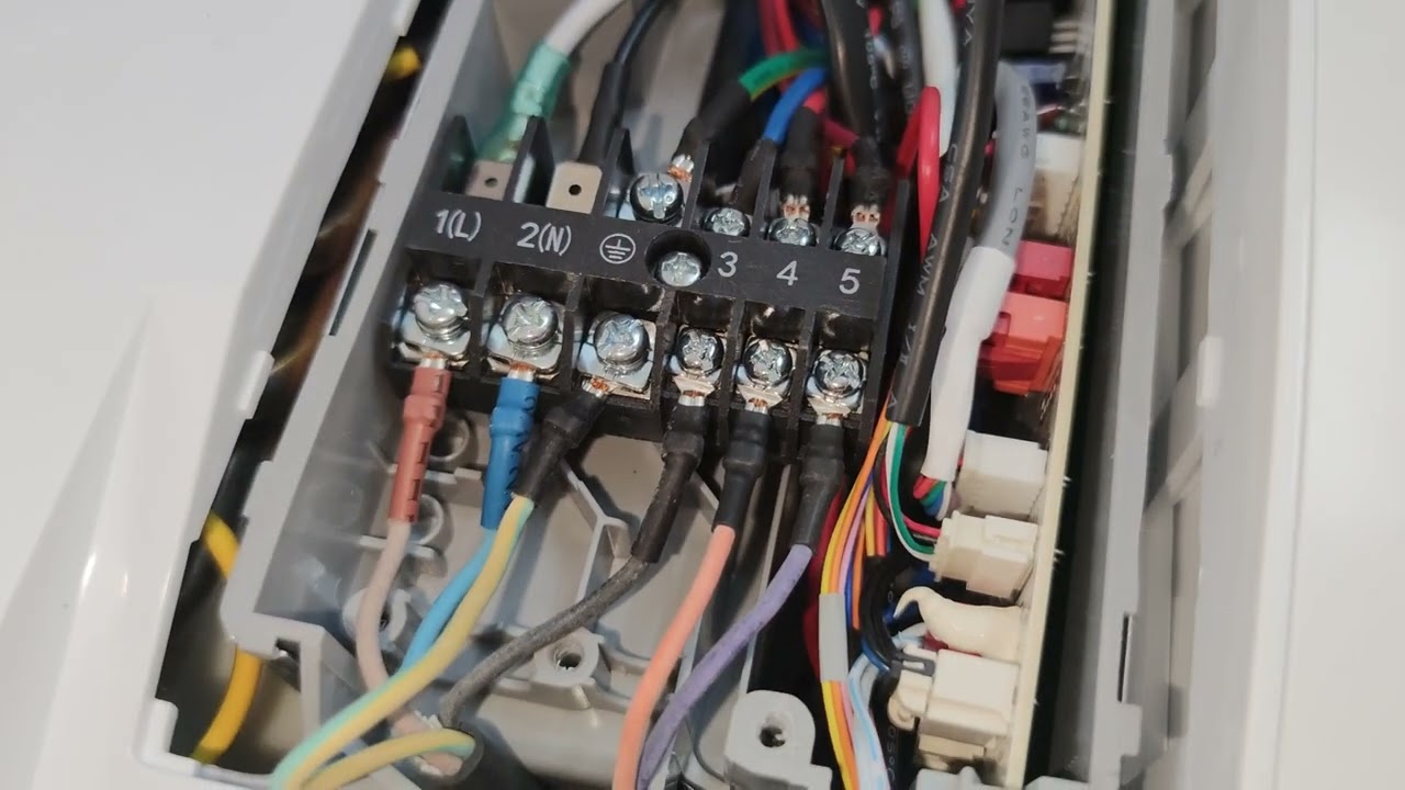 ربط اسلاك القطعة الداخلية لسبلت نوع Haier هاير