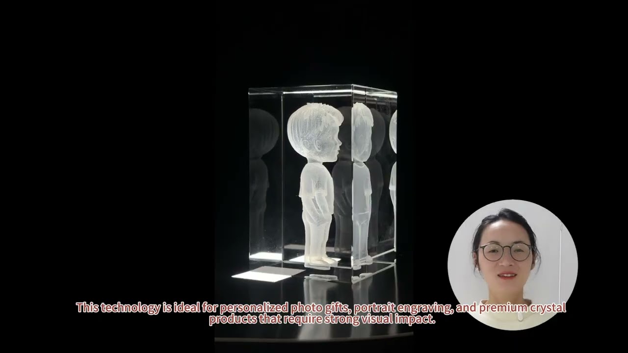 Green Light Laser Engraving 2D & 3D Images Inside