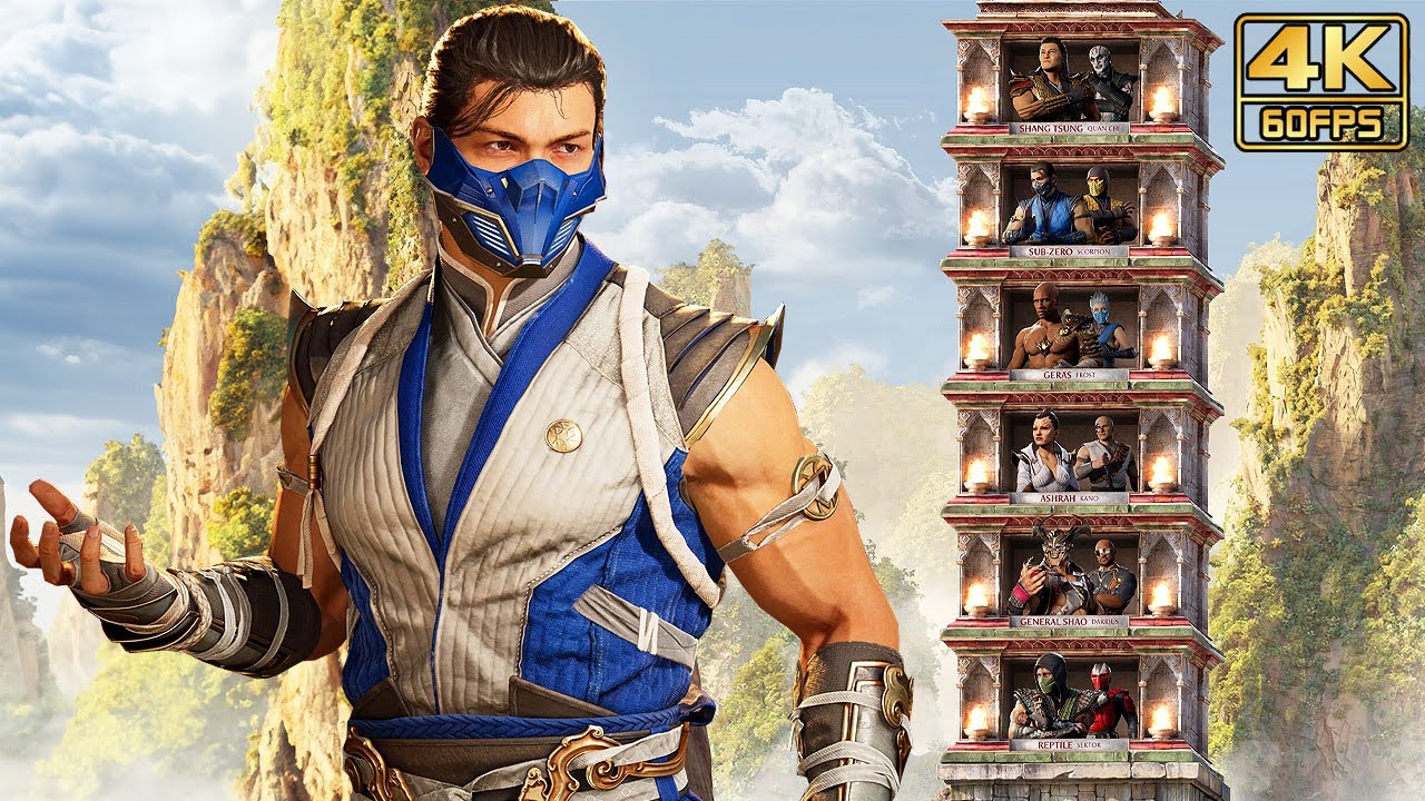 Mortal Kombat 1 - SUB-ZERO Klassic Towers Gameplay (Very Hard Difficulty) @ 4K 60ᶠᵖˢ ✔