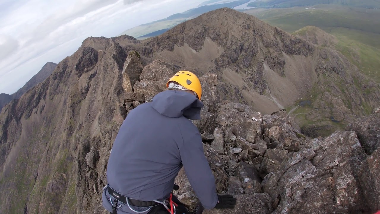 Scrambling on the West Ridge Of Sgurr nan Gillean, Skye