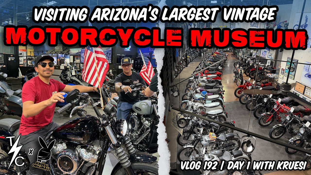 Visiting Arizona's Largest Vintage Motorcycle Museum With Krusei! | AZ Day 1 - Vlog 192