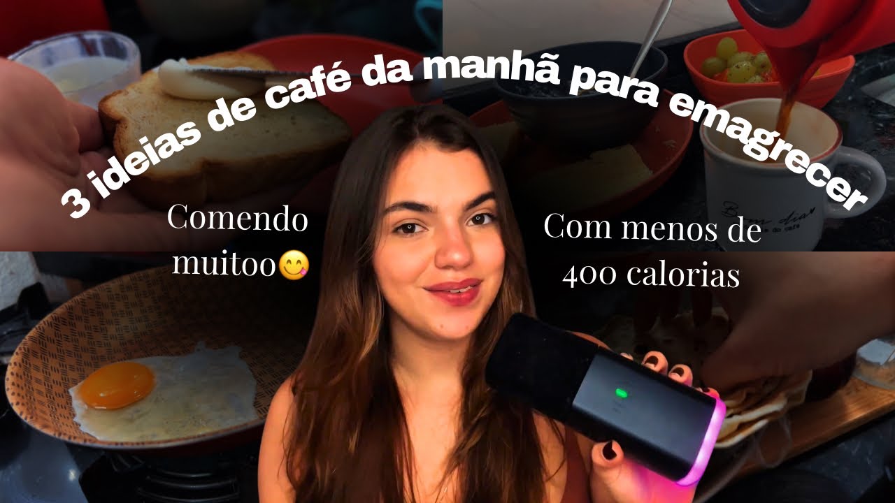3 Cafés da Manhã Saudáveis com Menos de 400 Calorias (fáceis e rápidos!) - Para EMAGRECER com saúde
