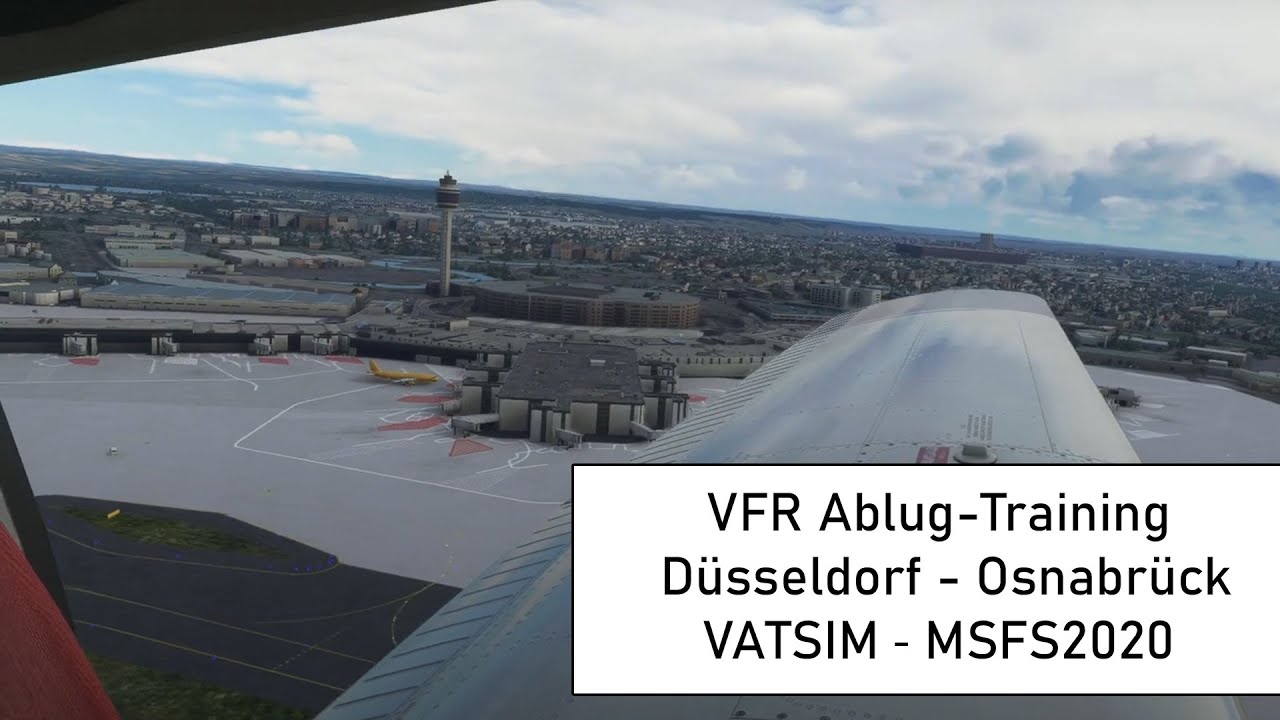 VFR Ablug-Training in Deutschland ✈ Düsseldorf - Osnabrück ✈ VATSIM ✈ MSFS2020