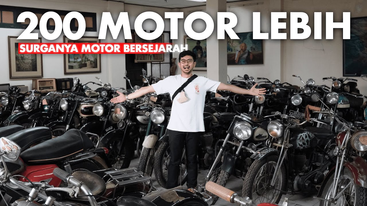 LUAR BIASA ‼️ KOLEKTOR 200 LEBIH MOTOR ANTIK DI JOGJA - Merpati Motor